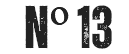 &nbsp;Nº 13